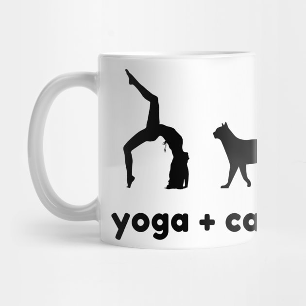 Yoga Cat Coffee by Liniskop